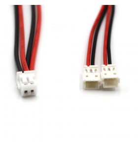 Custom 2Inch 5Cm Red Black 28Awg Y Split 2Female To 1Male Jst 1.5Mm 2Pin Wireharness Cable Wire